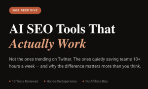 Top 10 AI SEO Tools in 2026